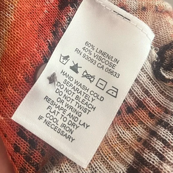 ZOZO lightweight Lenin Blend Open Cardigan size Medium 🍂🍁 - Picture 7 of 8